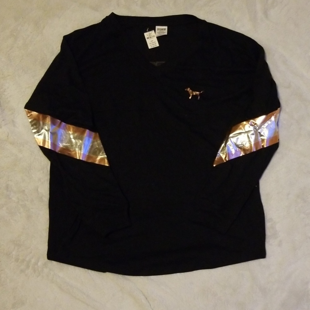 Brand New PINK Shirt; tags on; Black & Rose color